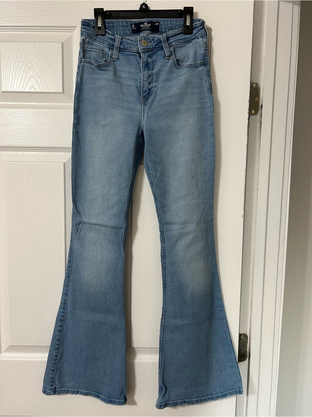 Hollister High-Rise Flare Jeans, Soft, Stretch (Good Condition)